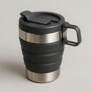 2 Insulated Stainless Steel Foldable Travel Mug