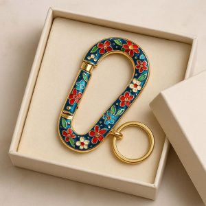 26 Decorative Enamel Carabiner Keyring Gift